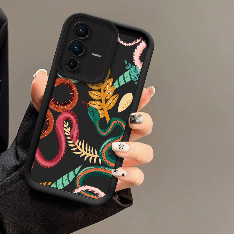 Vivo V40 - Luxury Snake Print Phone Case For