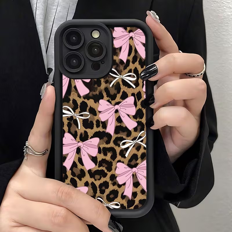 Leopard Print Bow Phone Case F - огляд і ціна Apple Iphone 15 Pro Max