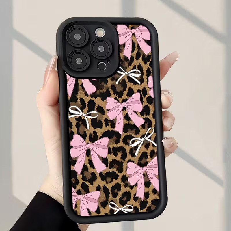 Leopard Print Bow Phone Case F - огляд і ціна Apple Iphone 15 Pro Max