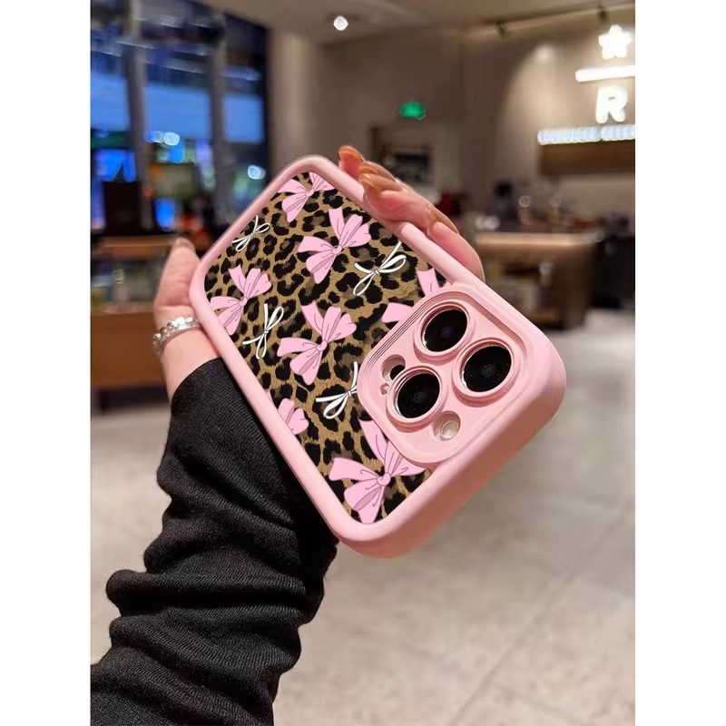 Leopard Print Bow Phone Case F - огляд і ціна Apple Iphone 15 Pro Max